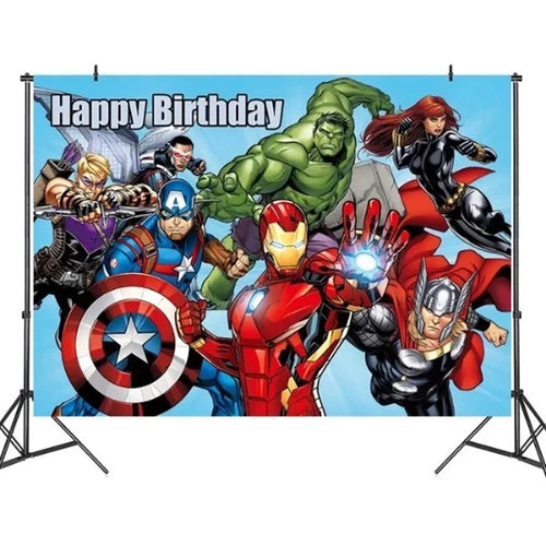 Dekoracje urodzinowe Avengers – tło