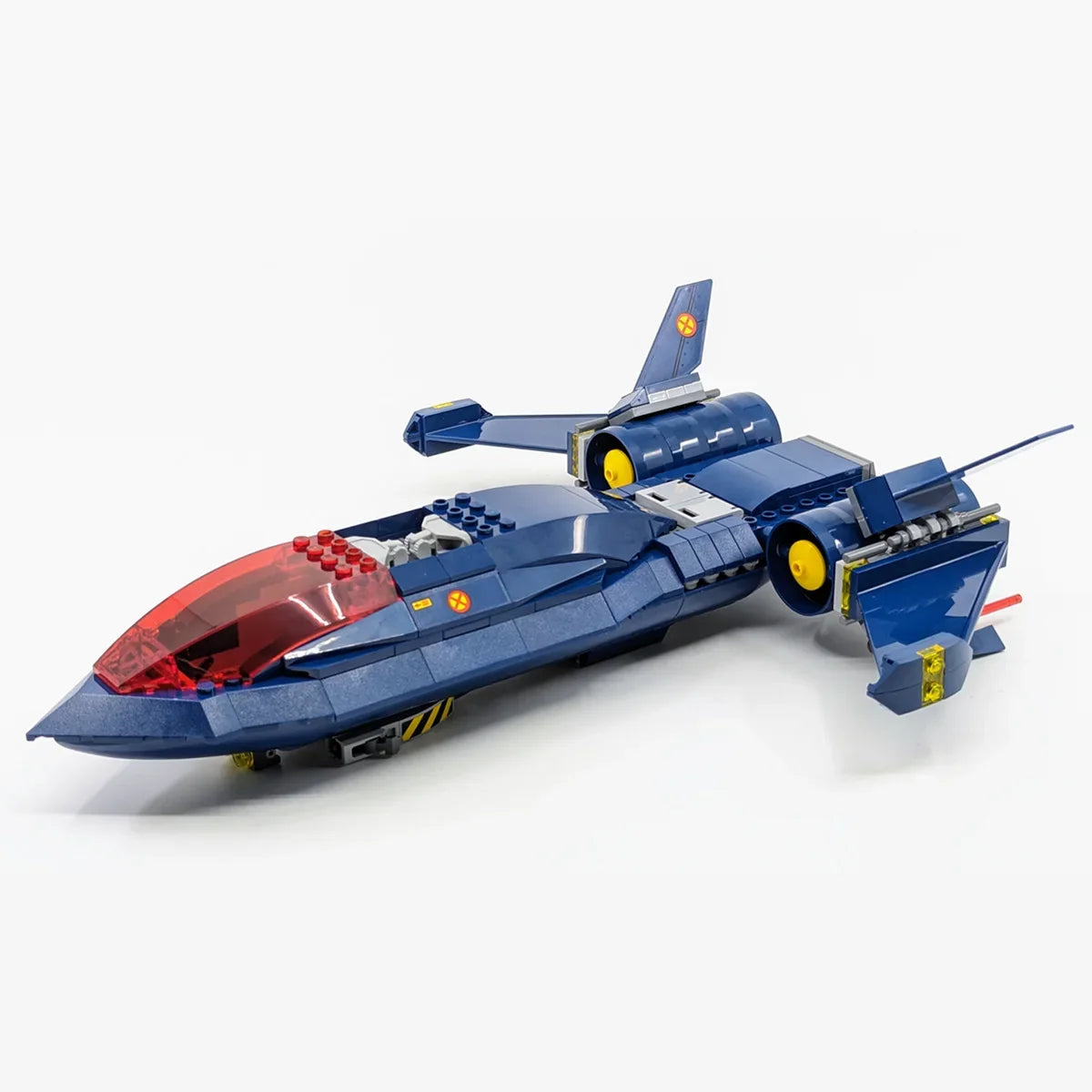 Zabawka z klocków konstrukcyjnych: samolot X-Jet Blackbird - model Avengers X-Men