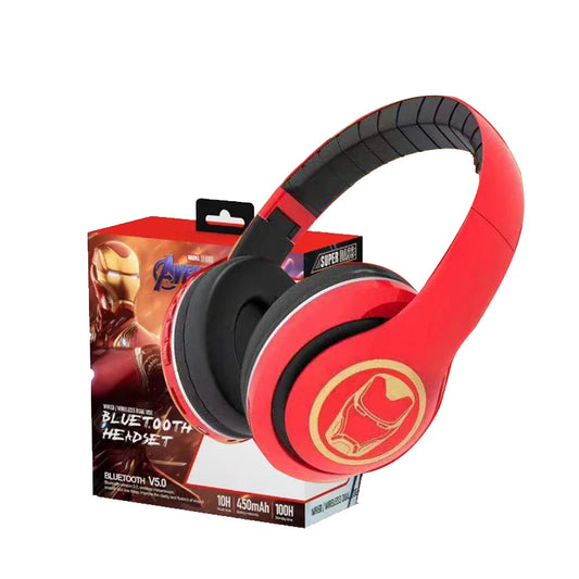 Słuchawki Bluetooth Avengers Iron Man – Czerwone