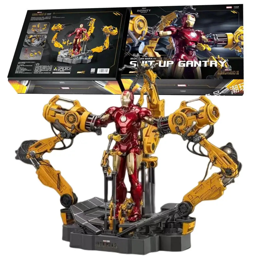 Figurka ZD Toys Iron Man MK4 — brama do zakładania zbroi Suit-Up Gantry