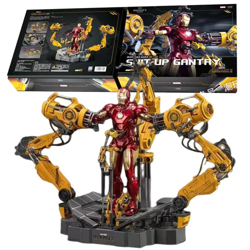Figurka ZD Toys Iron Man MK4 — brama do zakładania zbroi Suit-Up Gantry