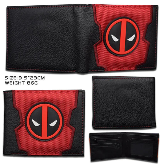Portmonetka Avengers Deadpool – czerwona naszywka z wieloma zdjęciami