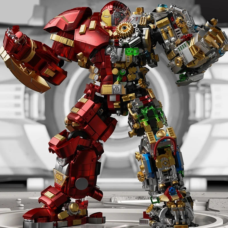 Zestaw klocków konstrukcyjnych Iron Hero Mecha – widok wymiarów 29cm