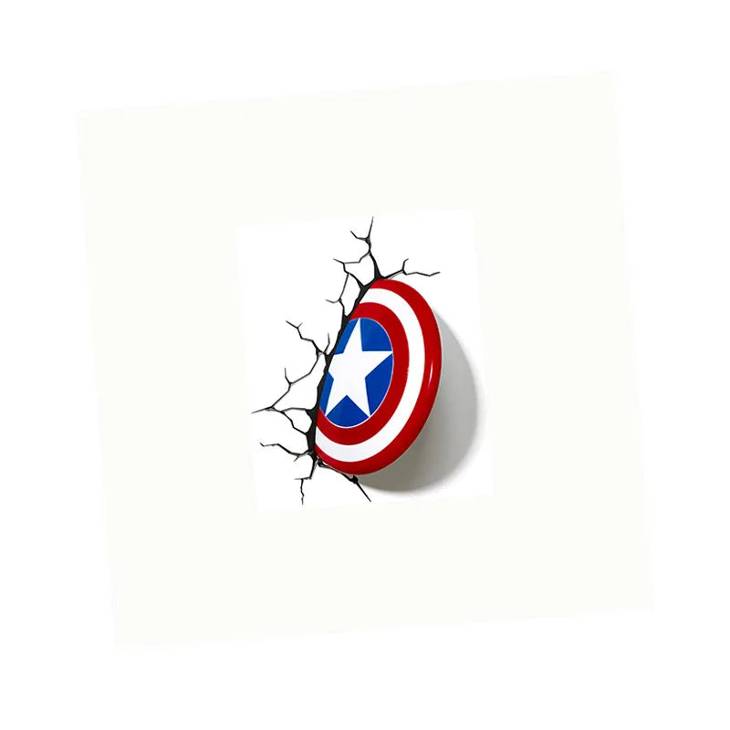 Naklejki Avengers Iron Man Kapitan Ameryka – ścienne, trójwymiarowy efekt trompe-l’œil