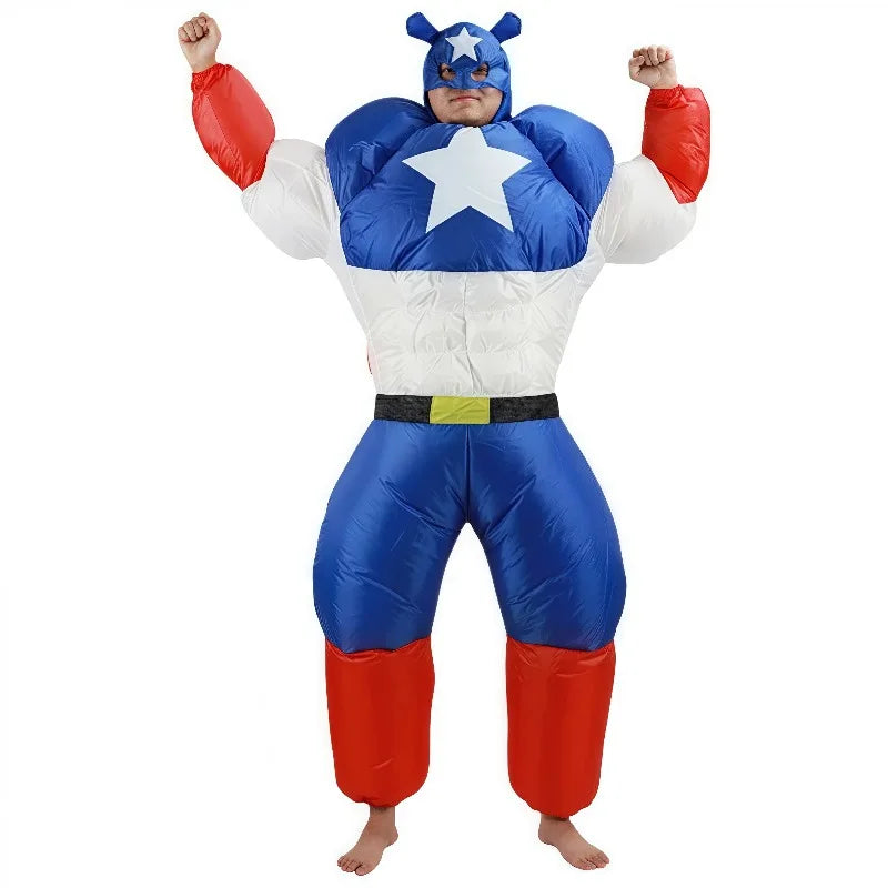 Nadmuchiwany kostium Avengers Kapitan Ameryka