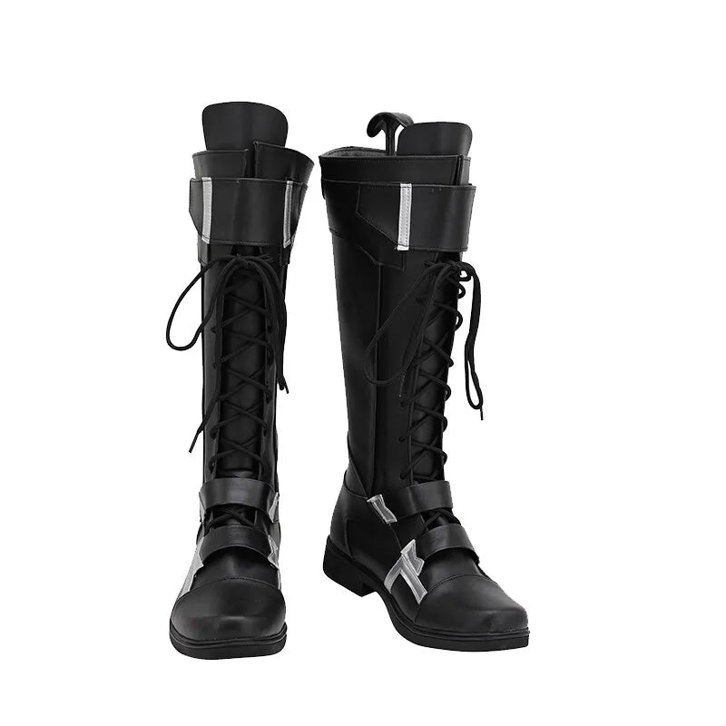 Buty Winter Soldier – czarna i srebrna skóra (mężczyzna)