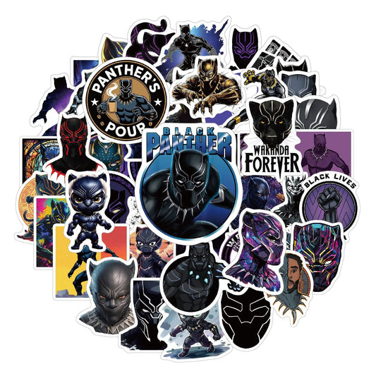 Naklejki Avengers Black Panther – zestaw 50 naklejek PVC
