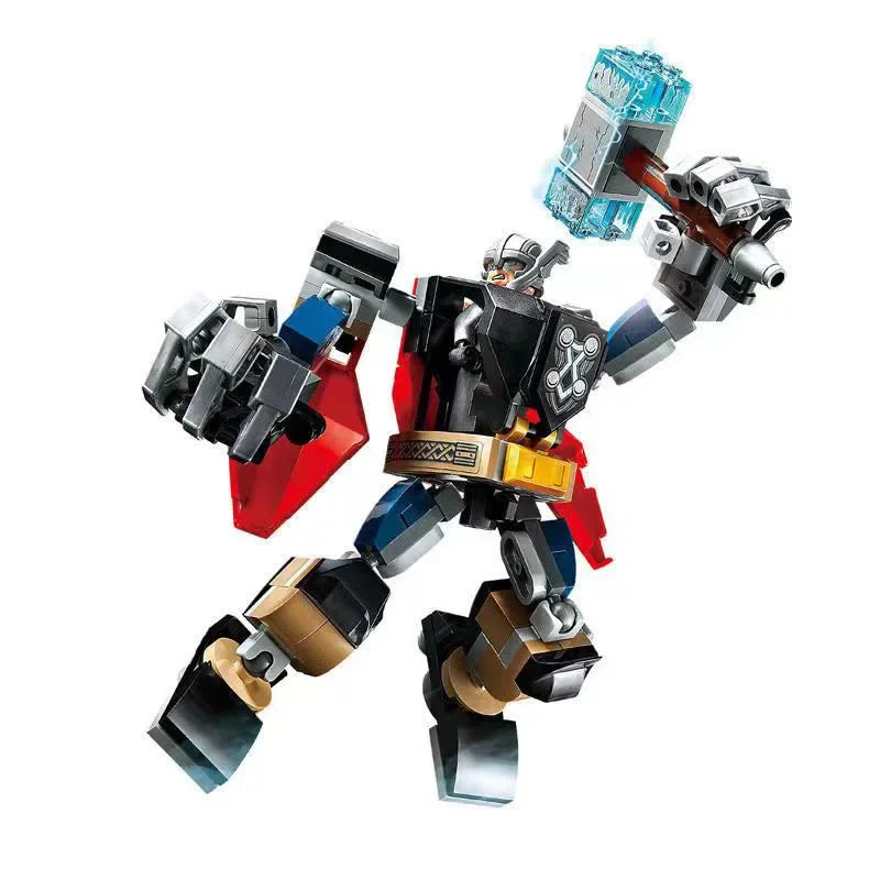 Zestaw klocków konstrukcyjnych Mecha Avengers – Captain America, Hulk, Wolverine, Thanos