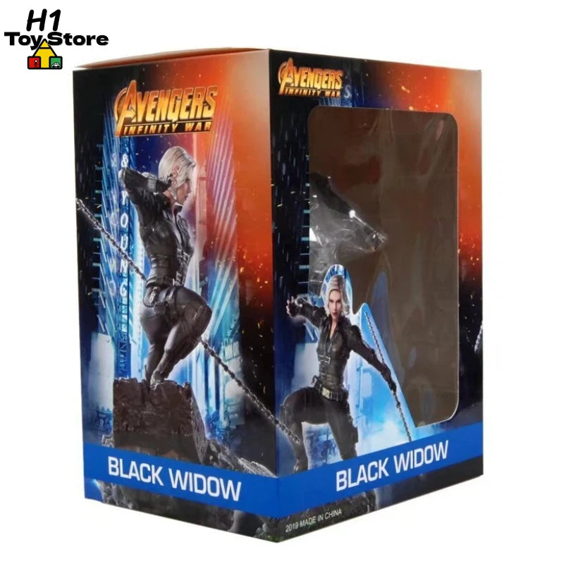 Statua Avengers Black Widow — scena w skali 1:10, pudełko kolekcjonerskie