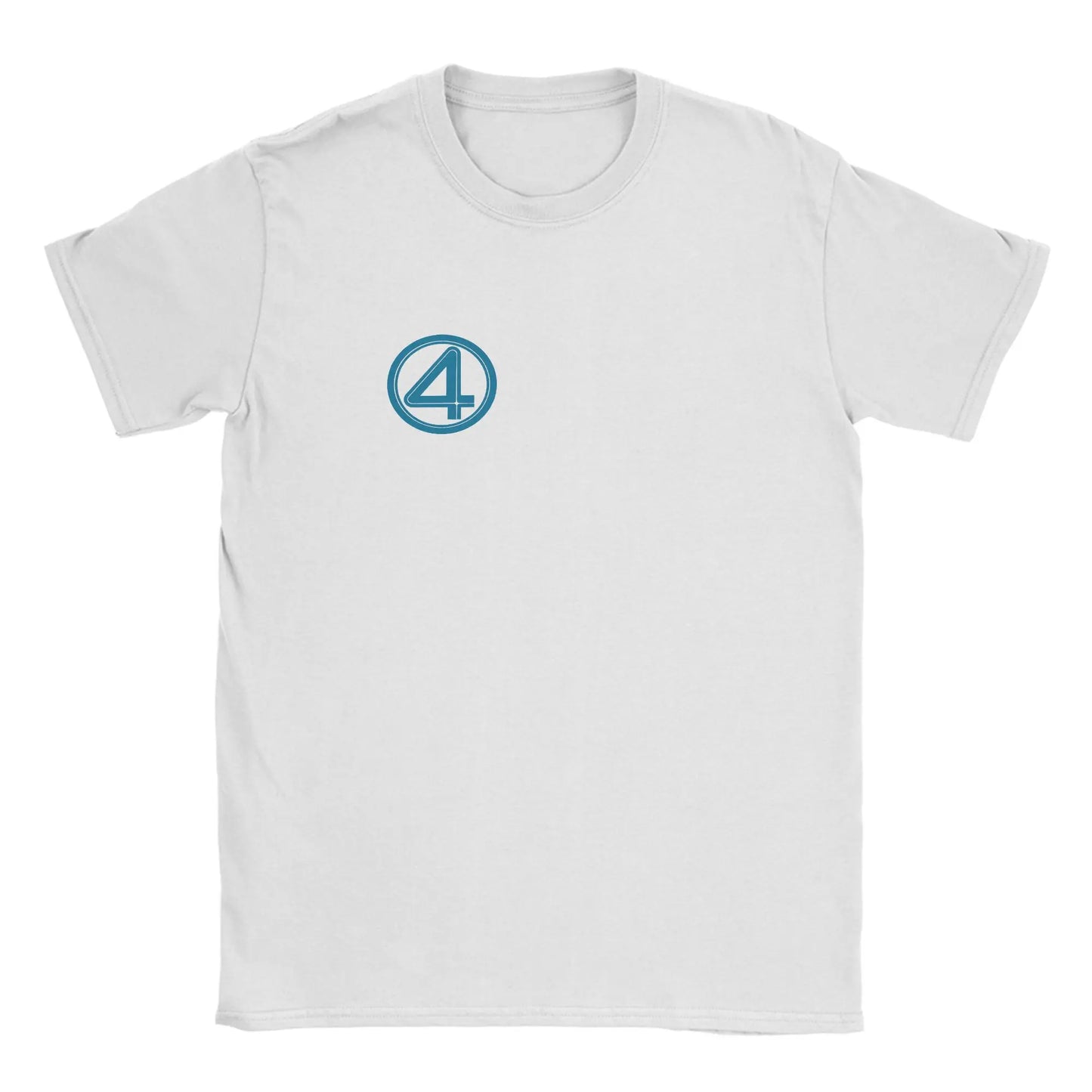 T-shirt The Fantastic 4 First Steps – retro niebieski plakat, unisex