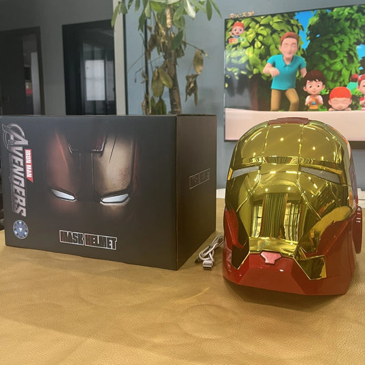 Maska Avengers Iron Man – elektryczny hełm sterowany głosem, biały