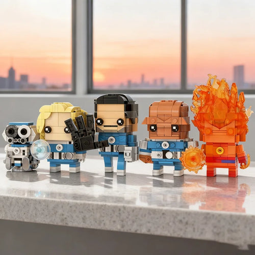 Figurka z klocków Avengers Fantastic Four Brickheadz – 991 elementów