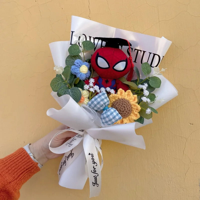 Bukiet Avengers Spider-Man – ręcznie wykonany prezent z pluszakiem