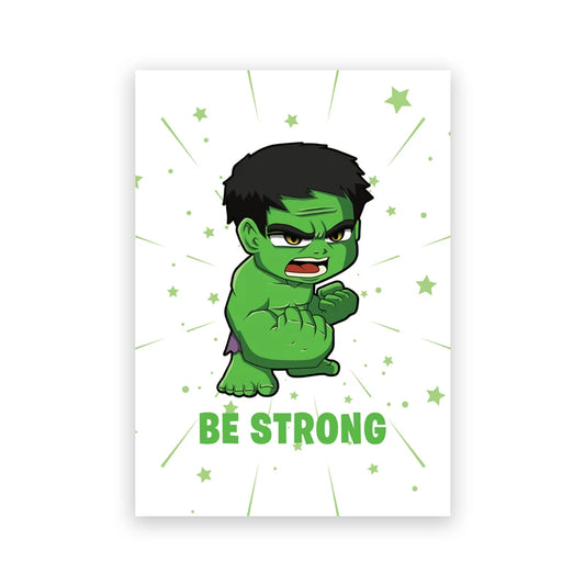 Plakat Chibi Hulk – bądź silny