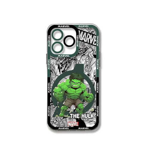 Etui Oppo Hulk – Chibi Marvel, czarno-białe tło komiksowe