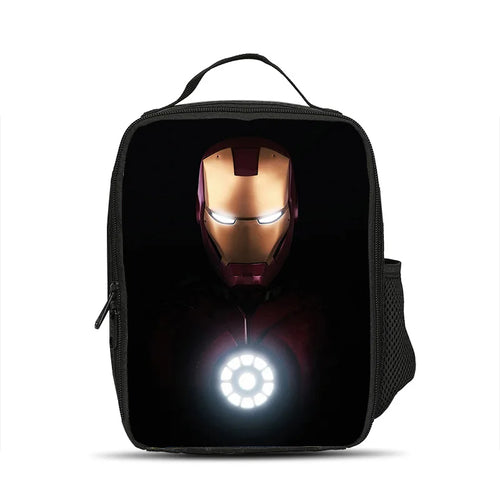 Izolowana torba obiadowa Avengers Iron Man – Ciemny hełm z okrągłym reaktorem