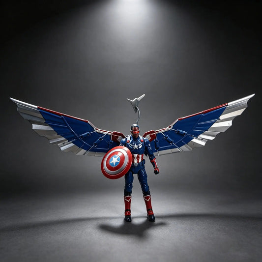 Figurka Marvel Legends Captain America Falcon – rozłożone skrzydła