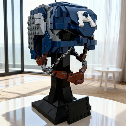 LEGO Captain America – popiersie z kaskiem z 587 klocków