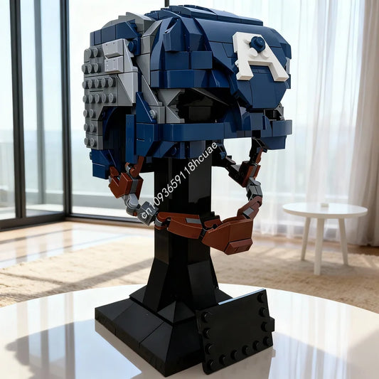 LEGO Captain America – popiersie z kaskiem z 587 klocków