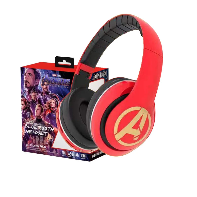 Słuchawki Bluetooth Avengers – Czerwono-złote logo