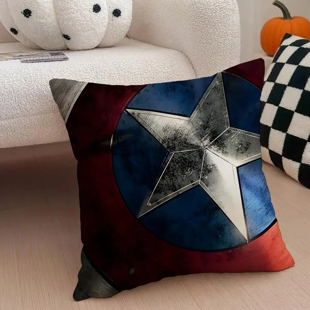 Poszewka na poduszkę Captain America – klasyczna tarcza