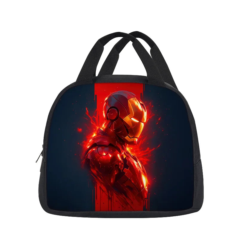 Torba obiadowa Avengers Iron Man – Ciemnoczerwony profil sylwetki