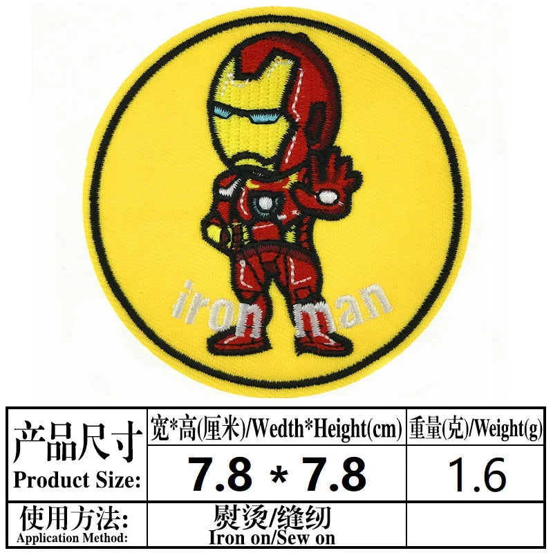 Zestaw 5 naszywek termoprzylepnych Marvel Avengers