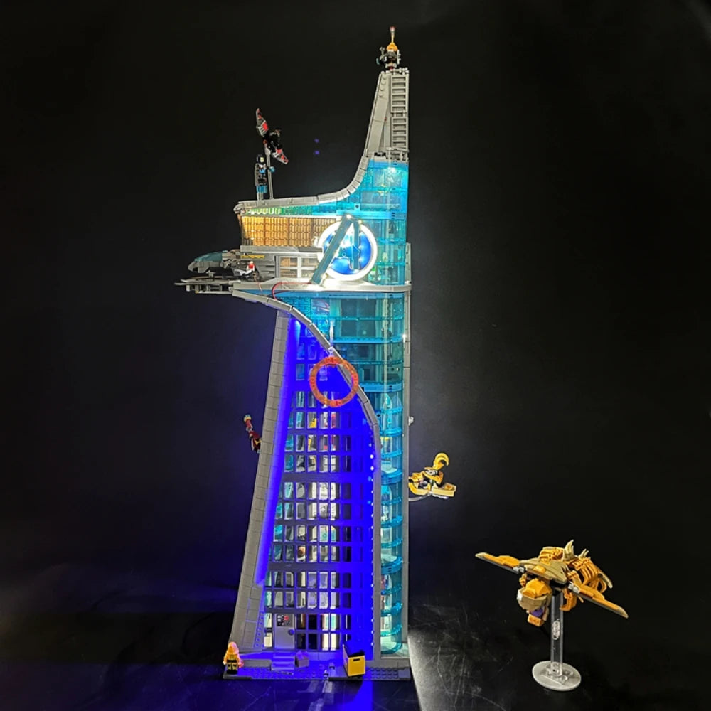 Zestaw oświetlenia LED BYB do wieży Avengers LEGO 76269 – dekoracyjne oświetlenie z pilotem
