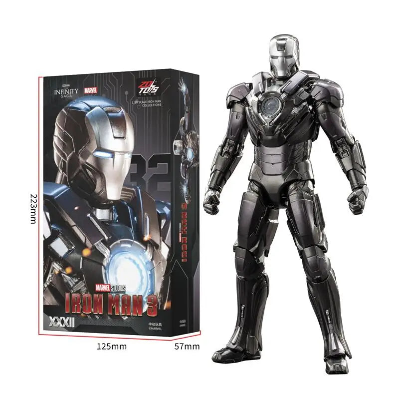 Figurka ZD Toys Iron Man MK32 – kompletna czarna zbroja