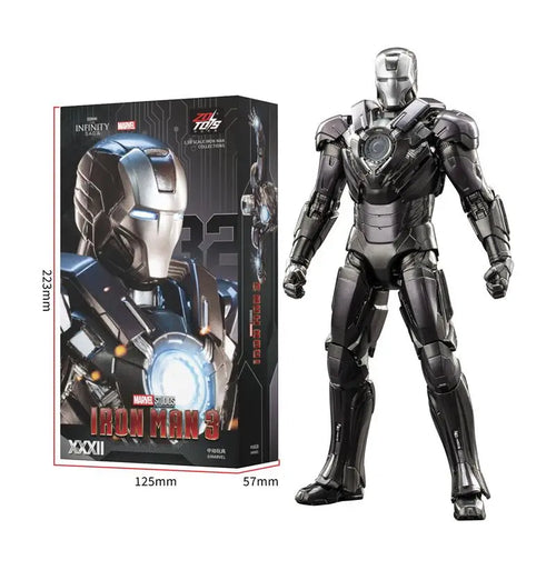 Figurka ZD Toys Iron Man MK32 – kompletna czarna zbroja