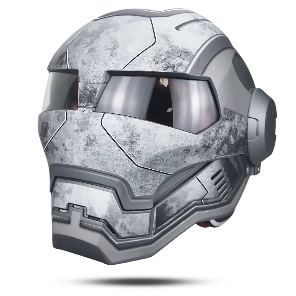 Kask Iron Man Avengers – matowy wojowniczy cosplay War Machine