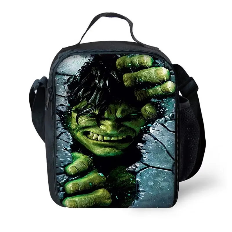 Dziecięca torba na lunch Hulk – twarz wyłaniająca się z popękanej kamiennej ściany