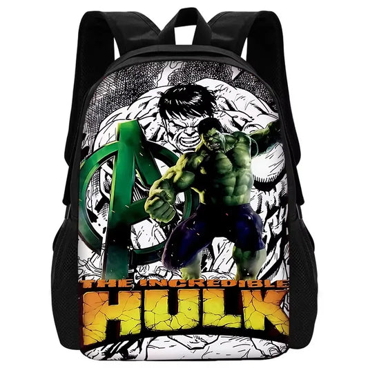 Plecak dziecięcy Hulk – zielone logo Incredible Hulk Avengers w stylu komiksowym