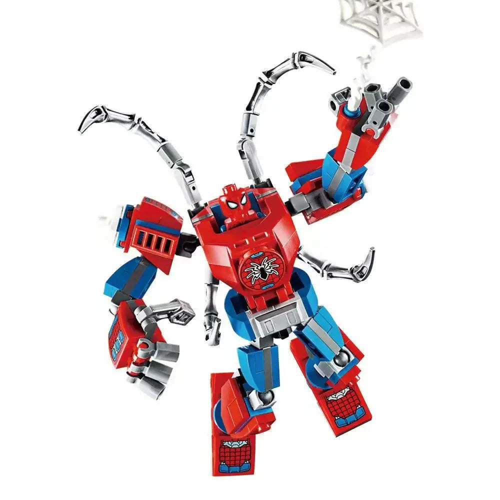 Zestaw klocków konstrukcyjnych Mecha Avengers – Captain America, Hulk, Wolverine, Thanos