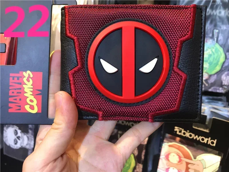 Portmonetka Avengers Deadpool – czerwone płócienne logo 3D