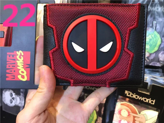 Portmonetka Avengers Deadpool – czerwone płócienne logo 3D