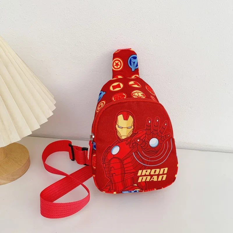 Plecak Avengers Iron Man – czerwona dziecięca saszetka na piersi