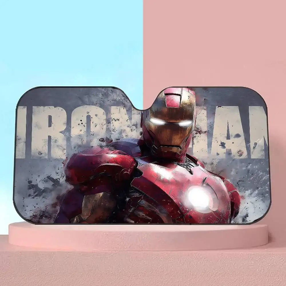 Osłona przeciwsłoneczna do samochodu Iron Man – ochrona szyby przed promieniowaniem UV