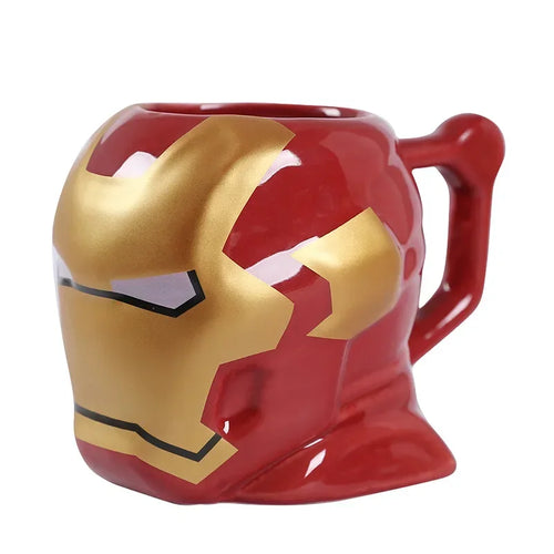 Kubek ceramiczny 3D Iron Man – czerwono-złoty hełm