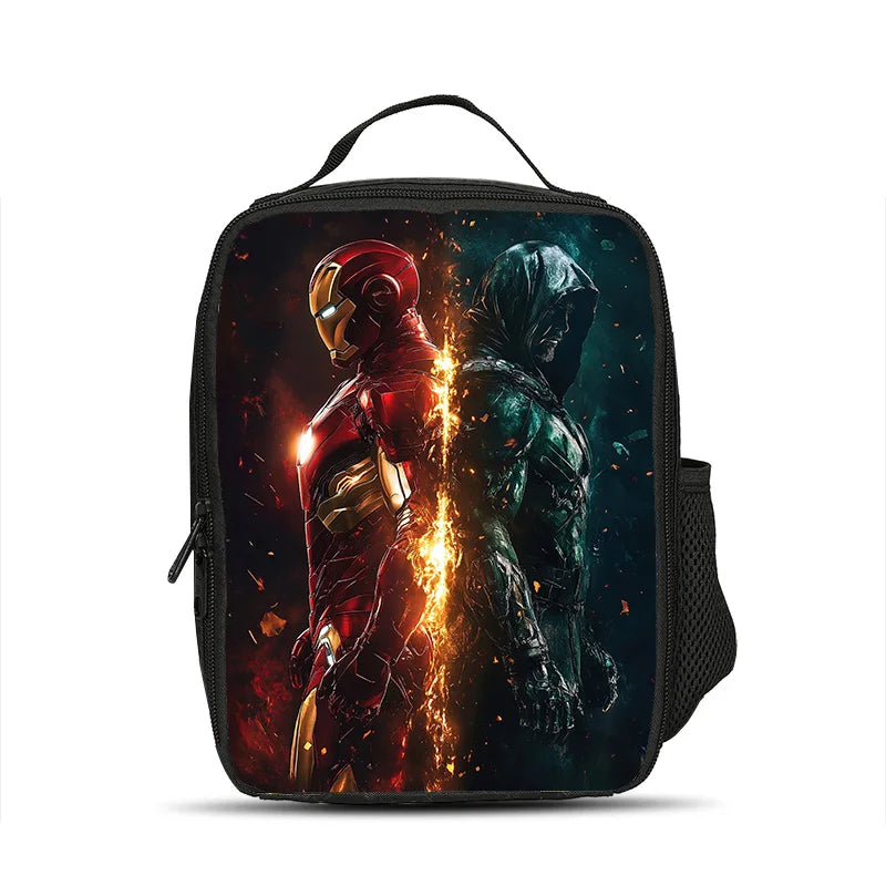 Torba termiczna na posiłek Avengers Iron Man – Ciemna sylwetka twarzą w twarz