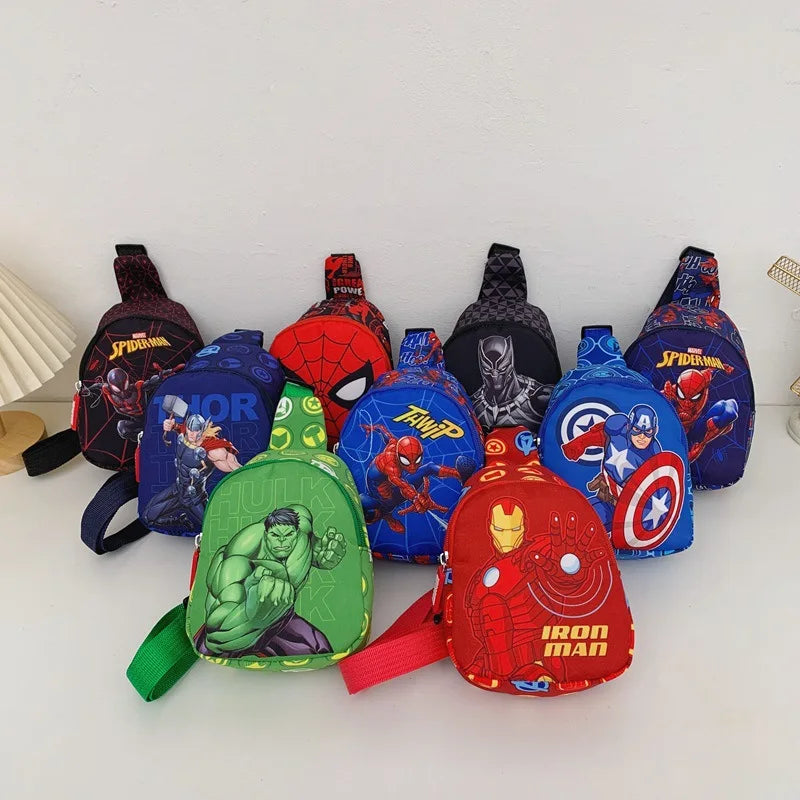 Plecak Avengers Iron Man – czerwona dziecięca saszetka na piersi