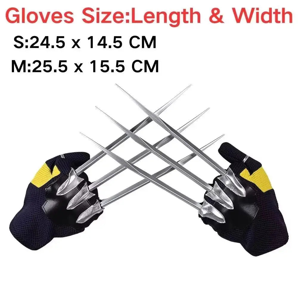 Strój Wolverine – żółto-niebieska skórzana kurtka z metalowymi pazurami