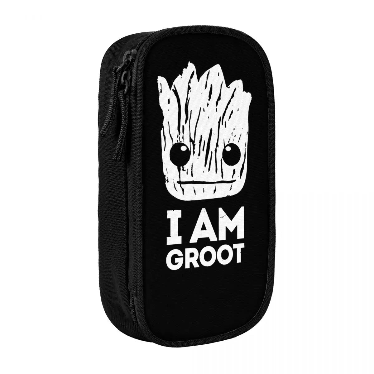 Piórnik Avengers Baby Groot – Grawerowany napis „I Am Groot”, czarne tło