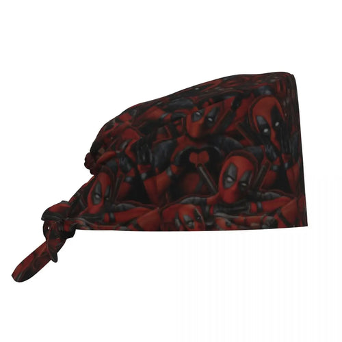 Bandana Deadpool – bordowy wzór masek