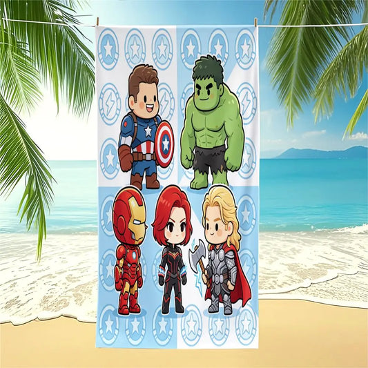Mikrofibrowy ręcznik plażowy Avengers Chibi – postacie