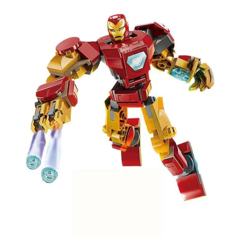 Zestaw klocków konstrukcyjnych Mecha Avengers – Captain America, Hulk, Wolverine, Thanos