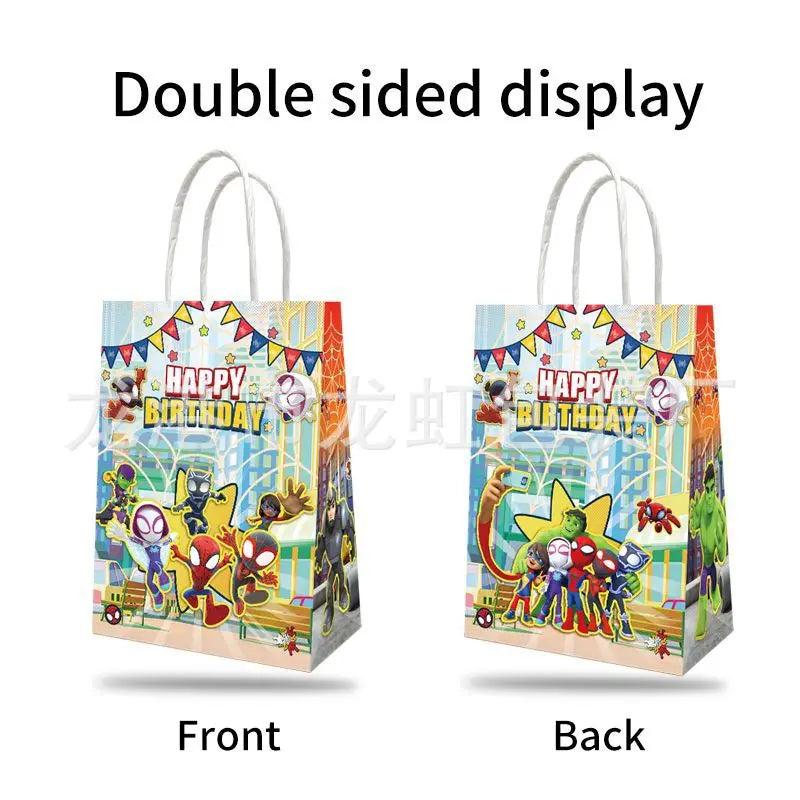 Papierowa torba prezentowa Spider-Man Team - urodzinowa