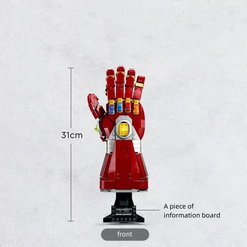 Figurka z klocków Avengers Nano Gauntlet – Rękawica Nieskończoności, 675 elementów