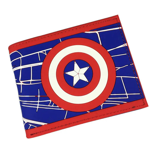 Portmonetka Avengers Kapitan Ameryka – abstrakcyjna niebieska tarcza