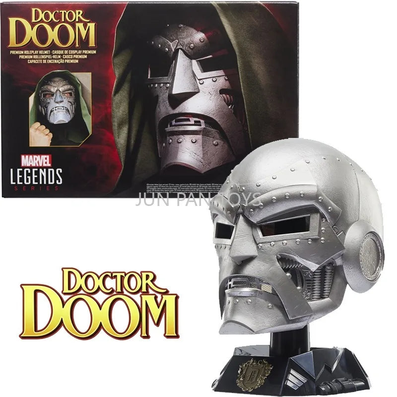 Hełm cosplayowy Doctor Doom – Marvel Legends, metalowa replika premium